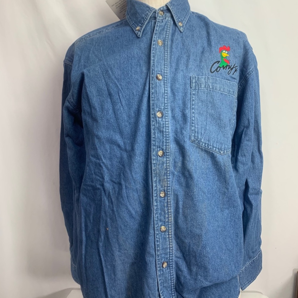 Vintage NWT Kellogg’s denim button up